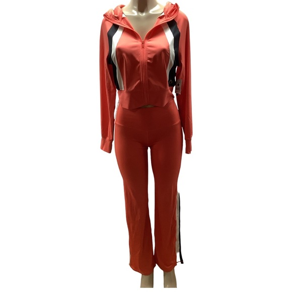 Pro Player Size Small Coral Wicking Hooded Zip Jacket & Pants. New With Tags. - Picture 5 of 12